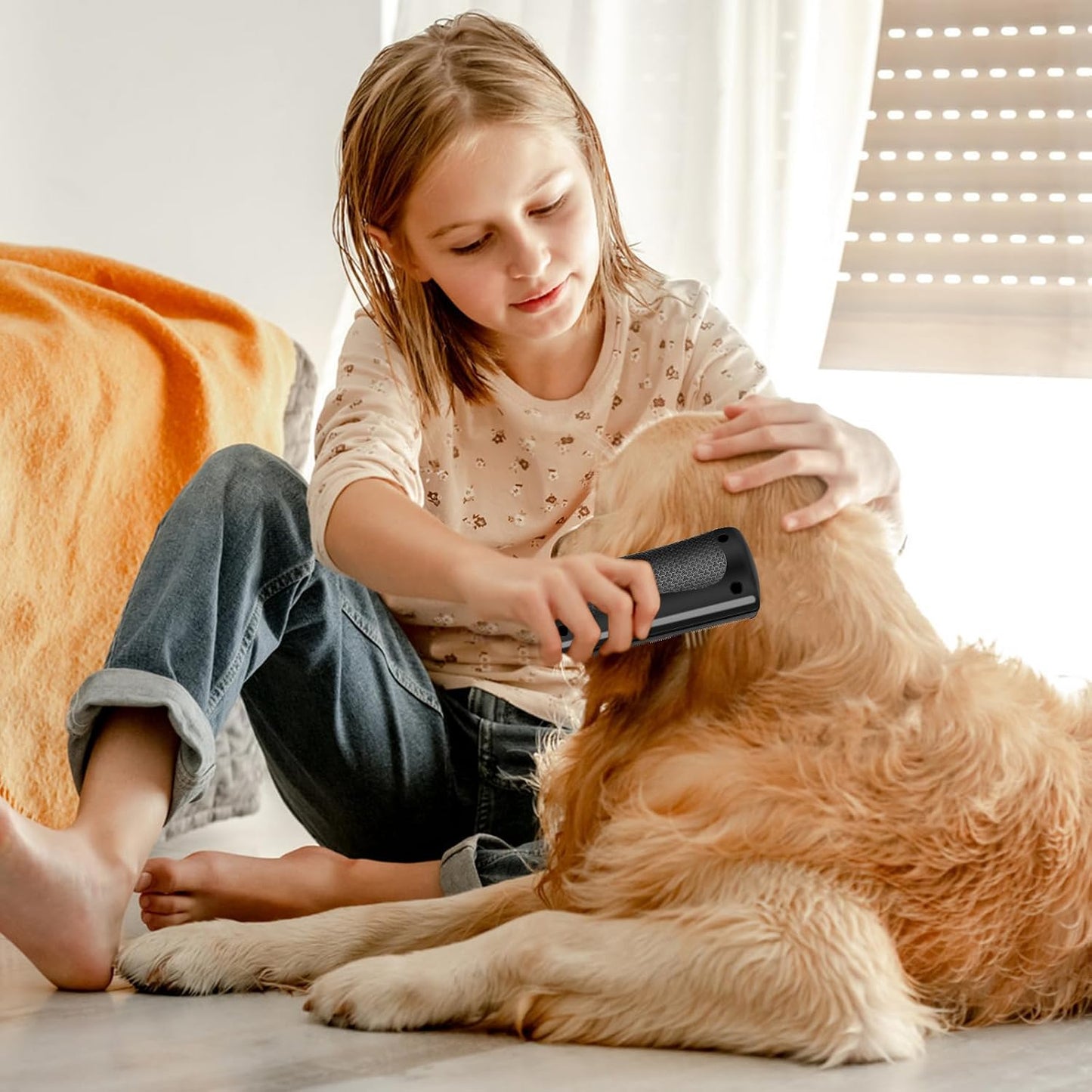 Groomify Pet Care Brush, Grooming Combs for Cat and Dog, Deshedding Dog Brush, Haustiere Tails Deshedding Brush, Pet Hair Removal Brushs Grooming Tool