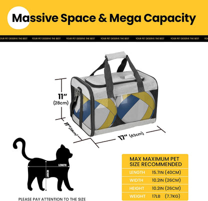 Conlun Transportbox Katze M, Flugzeugtaugliche Katzentransportbox Bis 7Kg | Grau Katzentransporttasche Mit Innerer Sicherheitsschnalle, Ideal Als Katzenkorb Transport Für Reise, Auto Und Flugzeug